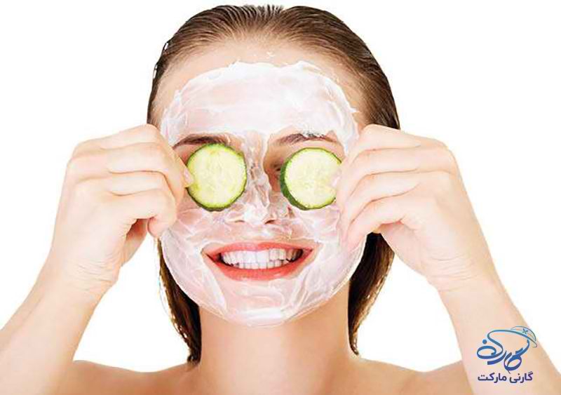 ماسک خیار با شکر برای رفع خشکی پوست